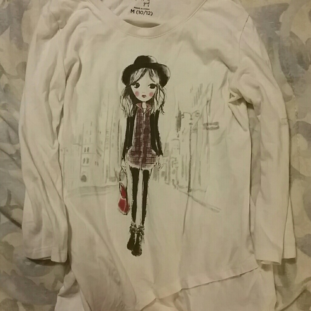 Thin long sleeve shirt M 10-12